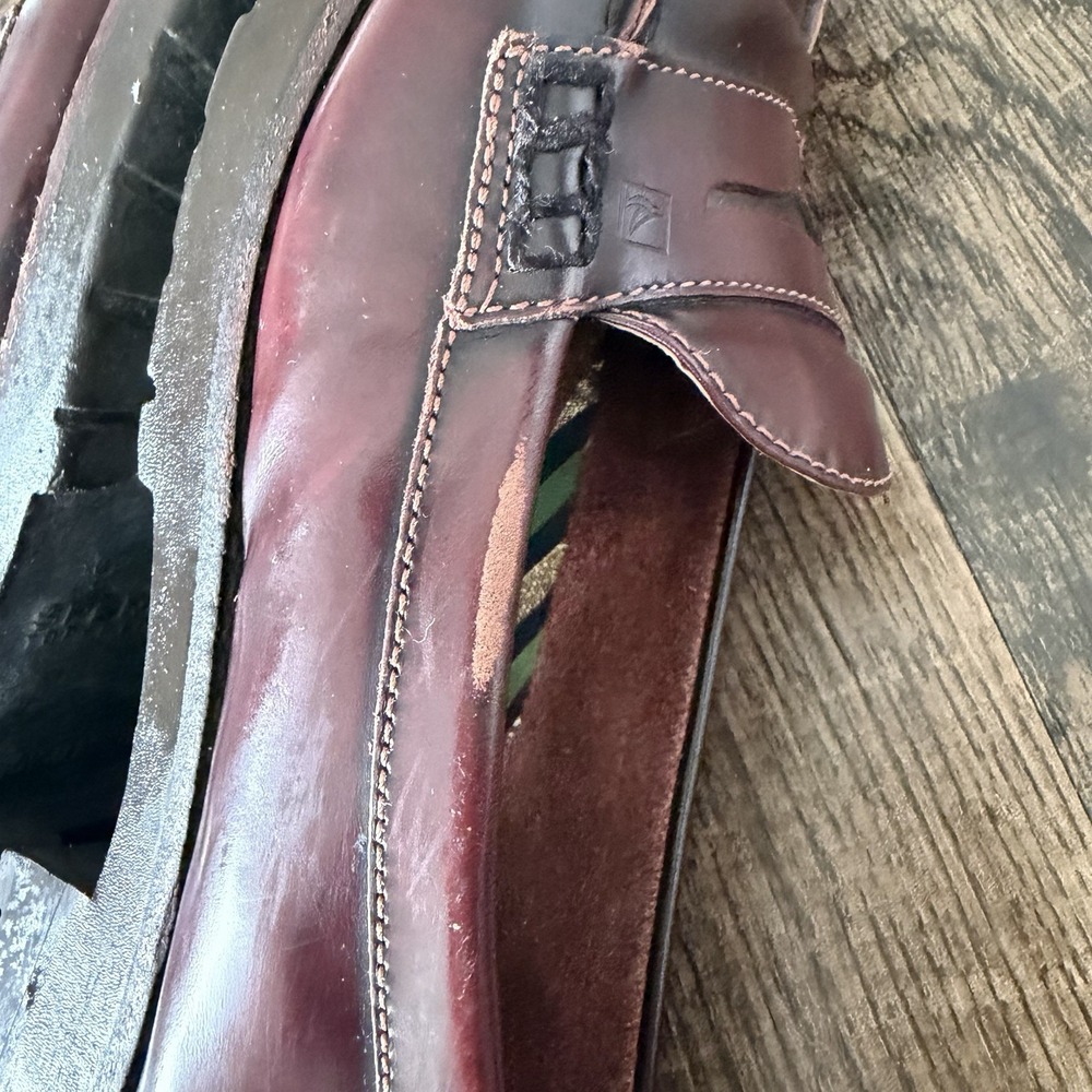 Sperry Women's 8M Burgundy Seaport Penny Leather Loafer Cushioned Classic - Picture 5 of 11